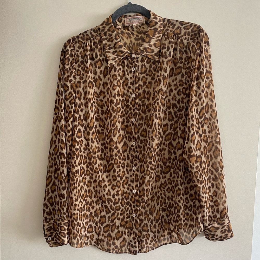 Guess Leopard Print Blouse